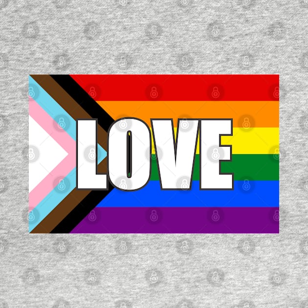 Progress Pride Flag - Queer love by InspireMe